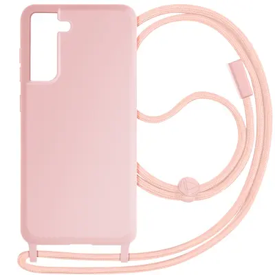 Kožna futrola za Samsung Galaxy S21 FE polukruta s remenom od 80 cm