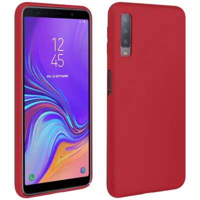 Maska Galaxy A7 2018 Meka Soft Touch Protiv ogrebotina Svijetloružičasta
