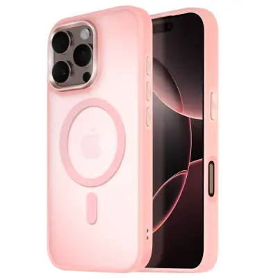MagSafe maska za iPhone 16 Pro Max mat mliječna poleđina rub