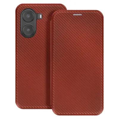 Etui od karbona za Xiaomi Poco X7 Pro s podrškom za video i mjestom za kartice.