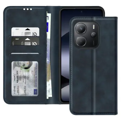 Navlaka za Xiaomi Redmi Note 14 4G novčanik i video stalak