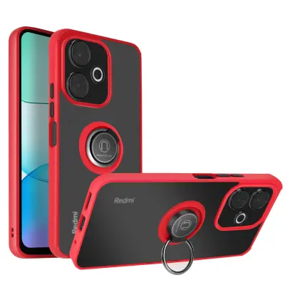 Maska za Xiaomi Redmi 13 s metalnim prstenom za video postolje