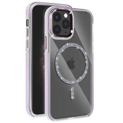 MagSafe maska za iPhone 11 Pro silikonska sa šljokicama