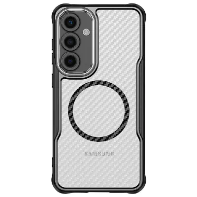 Maska za Samsung Galaxy S24 FE MagSafe, karbonska poleđina, ojačana otpornost na udarce