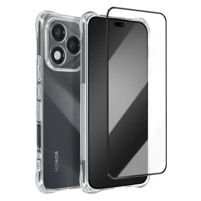 Zaštitni komplet za Honor 400 Lite maskica otporna na udarce i kaljeno staklo 9H
