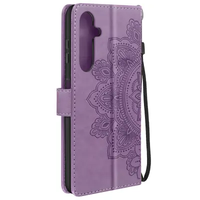 Torbica Mandala Cvijeće za Samsung Galaxy A25 5G novčanik uzica za ruku