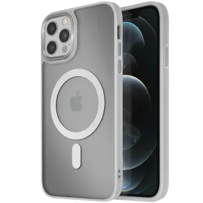 MagSafe maska za iPhone 12 Pro Max mat mliječna poleđina rub