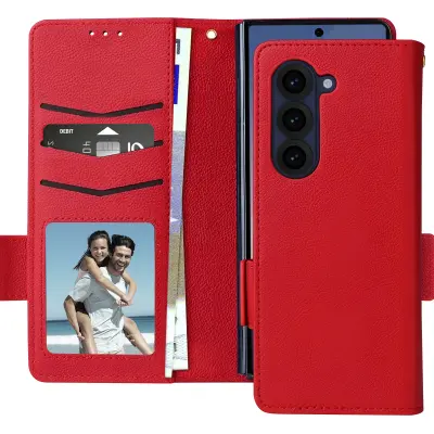 Torbica za Galaxy Z Fold 6 novčanik magnetski jezičak uzica za ruku