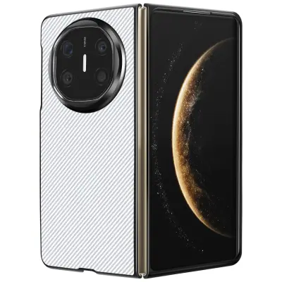 Karbonska maska za Huawei Mate X6, tkana koža, silikonski rub