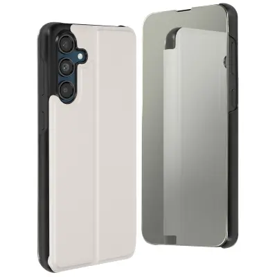 Torbica za Samsung Galaxy M55 preklopna ogledalo Clear View stalak