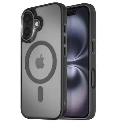 MagSafe maska za iPhone 16 mat mliječna poleđina rub