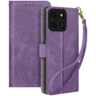 Navlaka za Honor 200 Smart brušeni efekt novčanik i stalak