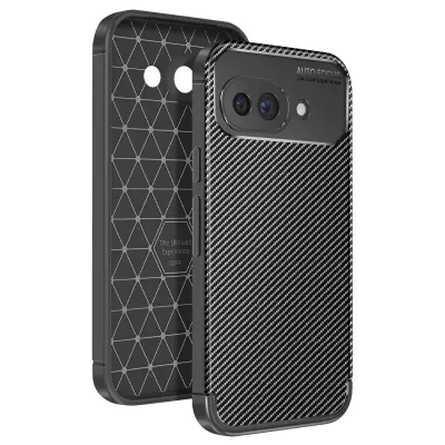 Karbonska maska za Google Pixel 9a, silikon, otporna na udarce, protuklizna.