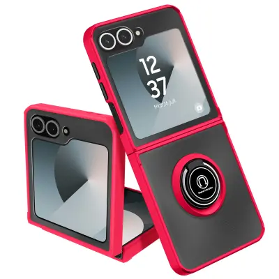 Maska za Samsung Galaxy Z Flip 6 s metalnim prstenom za video postolje