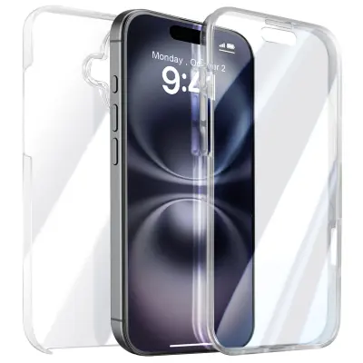 Potpuna maska za iPhone 16, na dodir, s povišenim rubom kamere