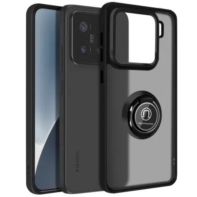 Maska za Xiaomi 15 Magnetska prstenasta prozirna stražnja strana