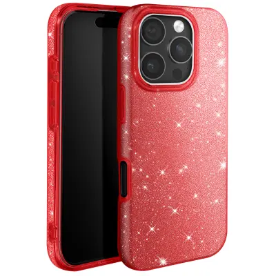 Futrola s šljokicama za iPhone 16 Pro antishock sjajna