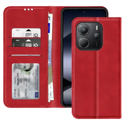 Navlaka za Xiaomi Redmi Note 14 4G novčanik i video stalak