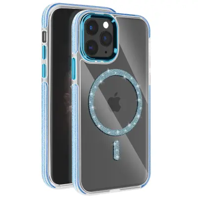 MagSafe maska za iPhone 11 Pro silikonska sa šljokicama