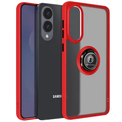 Maska za Samsung Galaxy S25 Edge, magnetski prsten, prozirna pozadina