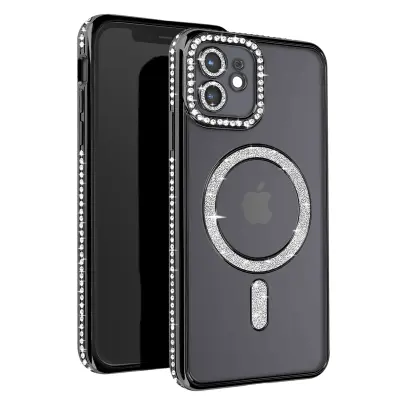 Dijamantna maska za iPhone 12 MagSafe zaštita s obrubom od cirkona