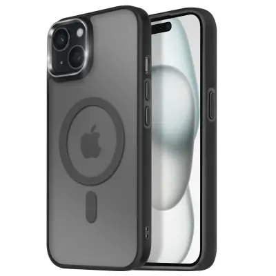MagSafe maska za iPhone 15 mat mliječna poleđina rub