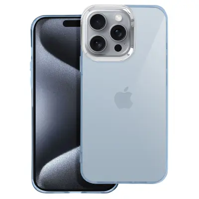 Maska za iPhone 16 Pro savitljiva smoky dizajn metalizirani okvir kamere