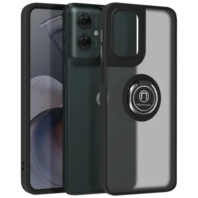 Maska za Motorola Moto G55 metalni prsten za video postolje