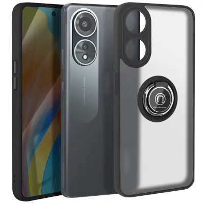 Maska za Oppo A58 metalni prsten za video postolje