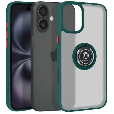 Maska za iPhone 16 Plus metalni prsten za video postolje