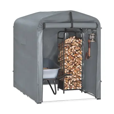 Funkcionalna Vrtna Sklonište s Sustavom Ventilacije Srebrna 120x176x163cm KLS11-DG