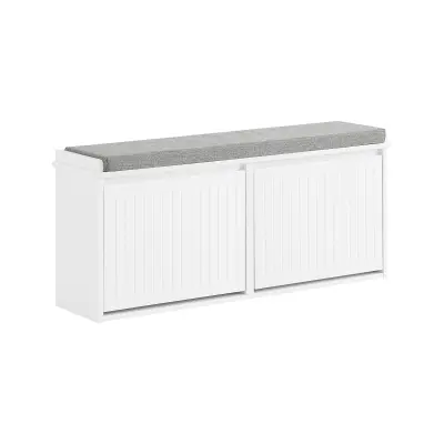 Klupa za cipele SoBuy Funkcionalna Bijela 26xDxHcm FSR98-XL-W