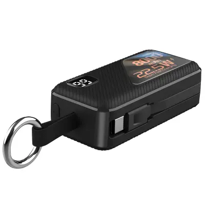 Baterija vanjskog napajanja 8000 mAh USB C i Lightning privjesak za ključeve