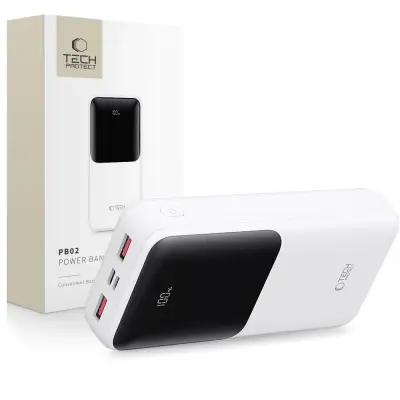 TECH-PROTECT POWER BANK PB02 20000MAH ZA PAMETNE TELEFONE S BRZIM PUNJENJEM 22.5W