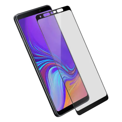 Zaštitna Folija Samsung Galaxy A9 2018 Zaštita Ekrana Kaljeno Staklo Obrub Crni