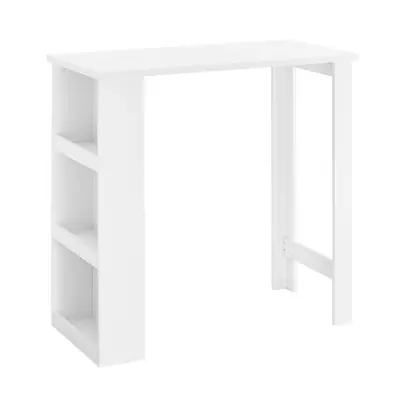 Kuhinjski Otok s Policama Kompaktni Dizajn koji Štedi Prostor Bijela 120x60x90cm FWT17-II-W