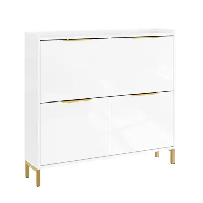 Ormarić za Cipele Kompaktno Rješenje za Pohranu Sivo Bijela 60x30x80cm FSR206-GW