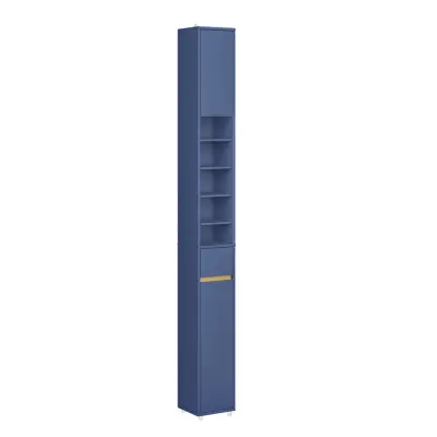 Kupaonski Ormar MDF Otporan na Vodu s Podešavanim Policama Tamnoplava 20x20x180cm BZR34-II-B