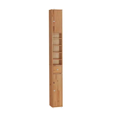 Kupaonski Ormar MDF Vodootporan Dizajn Uštede Prostora 20x20x180cm BZR34-II-SH