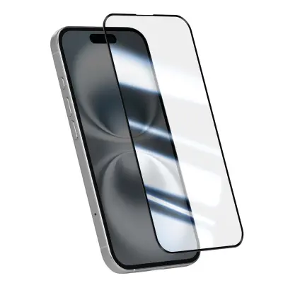 Kaljeno staklo za iPhone 16 protiv ogrebotina zakrivljeni 3D rub ultra otporno