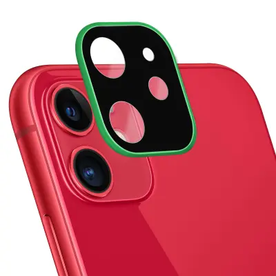 Zaštita Kamere Apple iPhone 11 Staklena Zaštita Kaljeno Staklo 9H Bez Tragova zelena