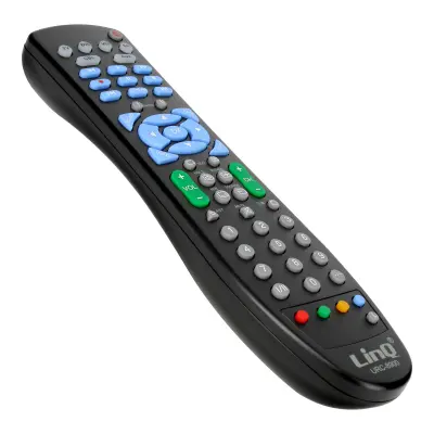 Univerzalni Daljinski Upravljač TV Satelit DVD CBL Audio VCR Doseg 10m LinQ Crni