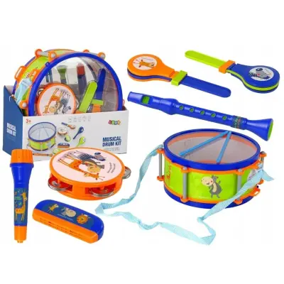 Glazbeni set od 9 plastičnih dječjih glazbenih instrumenata za početnike