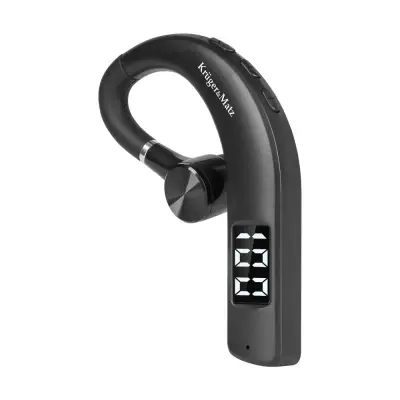 Bežične Bluetooth 5.2 auto slušalice s baterijom LCD K17 crne
