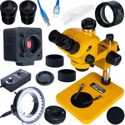 Rosfix Sirius Pro Trinokularni Mikroskop MSSP-T-PS1-o – Zum 7-50x | Osvjetljenje LED 56x | 5MP USB Kamera