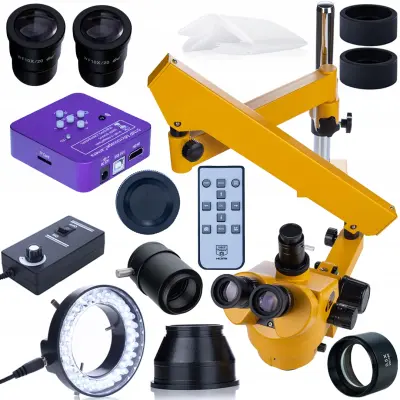 Rosfix Neptune Pro Trinocular Microscope – 7–45x Zoom, 51MP 4K Kamera, LED Osvjetljenje | Servis Elektronike