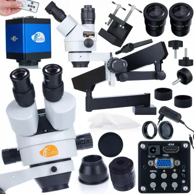 Neptune Pro Trinokularni Stereo Mikroskop MSNP-T-WDMS1 – Draco Blue PRO 2MP Kamera | HDMI + VGA