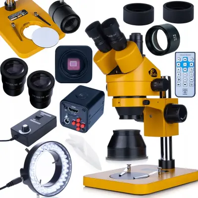 Rosfix Mercury s MSMS-T-PS1-o Trinokularni Mikroskop – Zumiranje 7-45x | Simul-Focal, LED Osvjetljenje