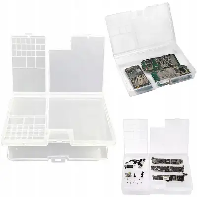 Dvostruki Plastični Organizer 180x115x35 Mm – Dva Nivoa | PP Materijal, Prozirna Konstrukcija