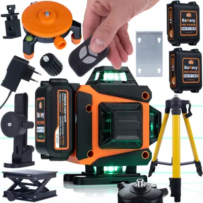 Krizni Animal Pro Hawk RAPH 16L Laser – 16 Linija | IP54 | USB-C | Set s Daljinskim, 2x Li-Ion Baterija, Stativ